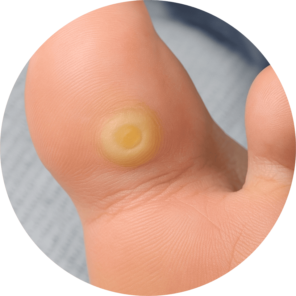 Hühneraugenbehandlung
